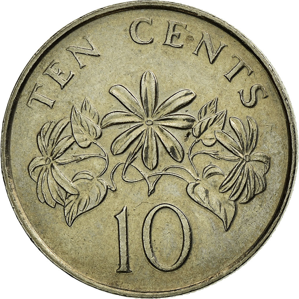 Münze, Singapur, 10 Cents, 2003, Singapore Mint, SS+, Copper-nickel, KM:100