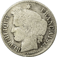 Moneta, Francia, Cérès, 20 Centimes, 1850, Paris, B+, Argento, KM:758.1