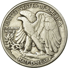 Coin, United States, Walking Liberty Half Dollar, Half Dollar, 1945, U.S. Mint