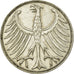 Coin, GERMANY - FEDERAL REPUBLIC, 5 Mark, 1969, Karlsruhe, EF(40-45), Silver