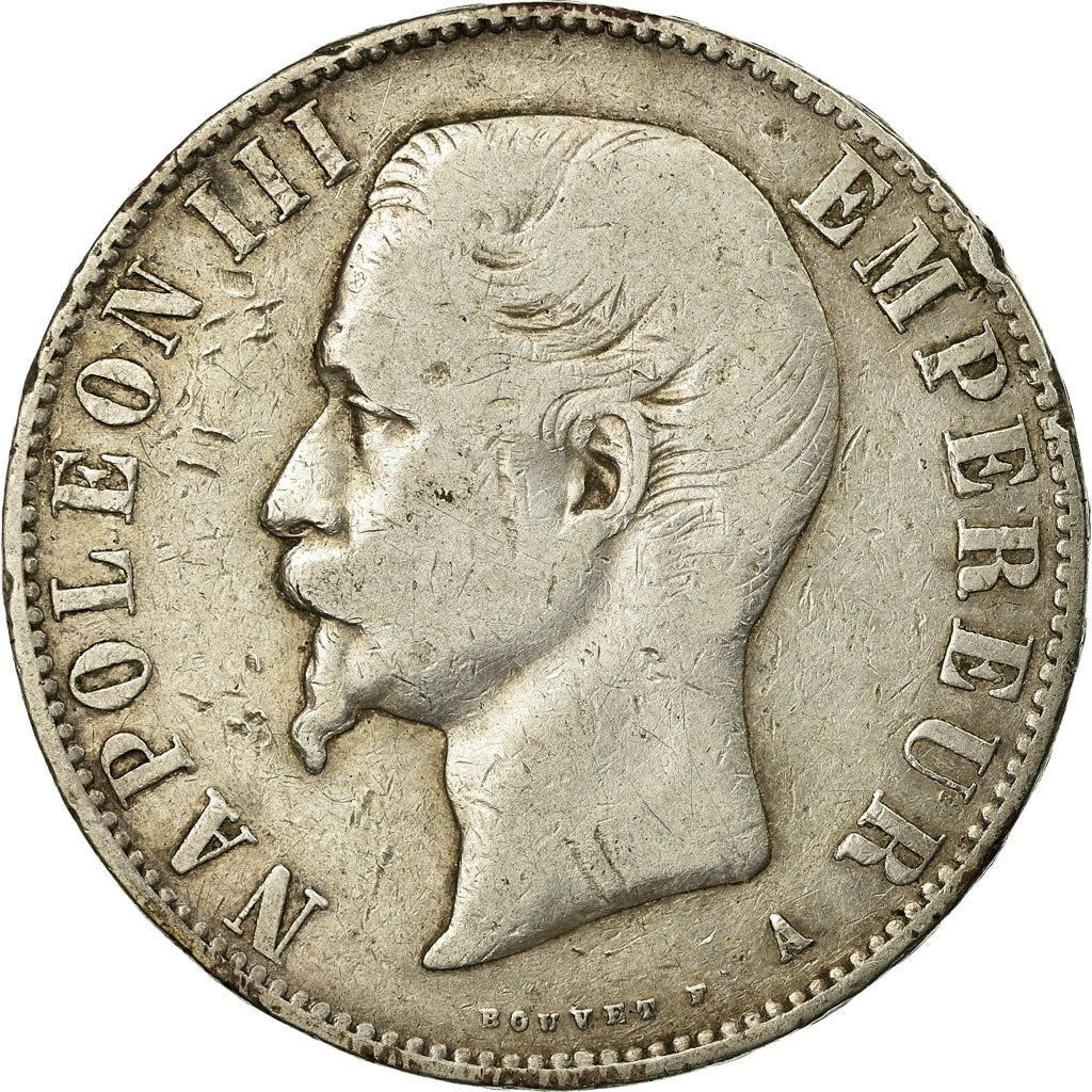 Coin, France, Napoleon III, Napoléon III, 5 Francs, 1856, Paris, VF(20-25)