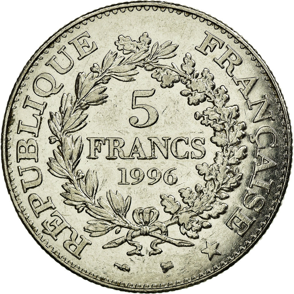 Coin, France, Hercule, 5 Francs, 1996, Paris, VF(30-35), Nickel, KM:1155