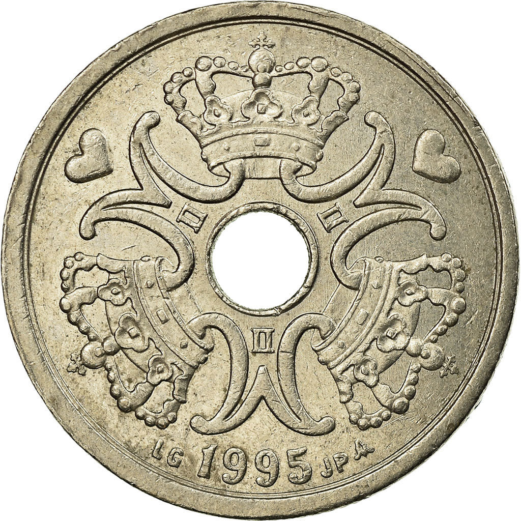 Monnaie, Danemark, Margrethe II, Krone, 1995, Copenhagen, TTB, Copper-nickel