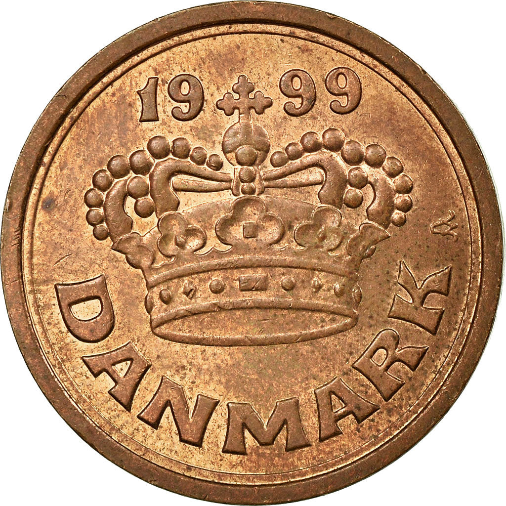 Monnaie, Danemark, Margrethe II, 50 Öre, 1999, Brondby, TTB, Bronze, KM:866.2