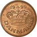 Monnaie, Danemark, Margrethe II, 50 Öre, 1999, Brondby, TTB, Bronze, KM:866.2