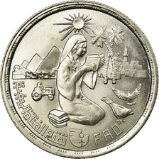 Moneta, Egitto, 10 Milliemes, 1980/AH1400, SPL-, Alluminio-bronzo, KM:499