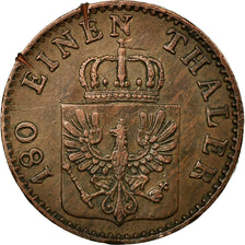 Münze, Deutsch Staaten, PRUSSIA, Wilhelm I, 2 Pfennig, 1865, S, Kupfer, KM:481