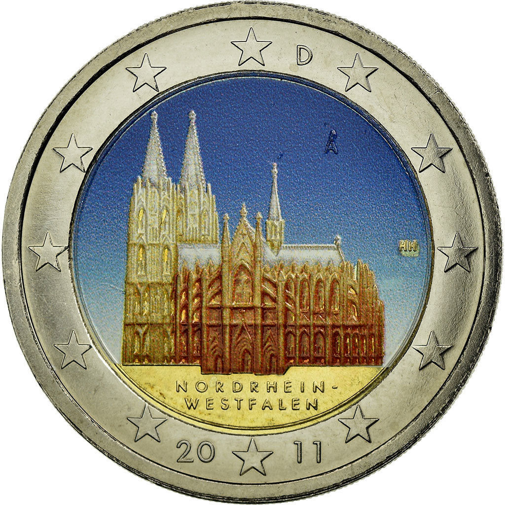 Bundesrepublik Deutschland, 2 Euro, 2011, Colorised, VZ, Bi-Metallic, KM:293