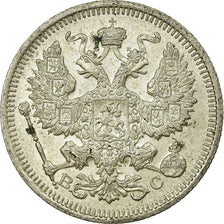 Coin, Russia, Nicholas II, 20 Kopeks, 1915, Saint-Petersburg, EF(40-45), Silver