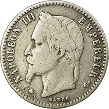 Moeda, França, Napoleon III, Napoléon III, 50 Centimes, 1865, Paris