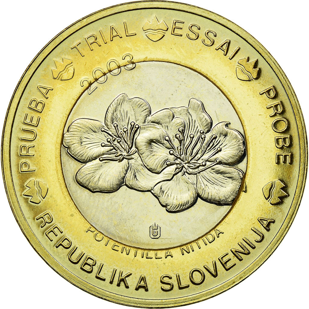 Coin, Slovenia, Euro, 2003, AU(55-58), Bi-Metallic, KM:Pn24