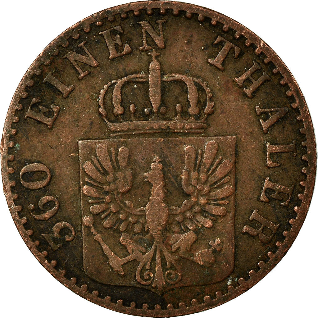 Coin, German States, PRUSSIA, Friedrich Wilhelm IV, Pfennig, 1860, Berlin