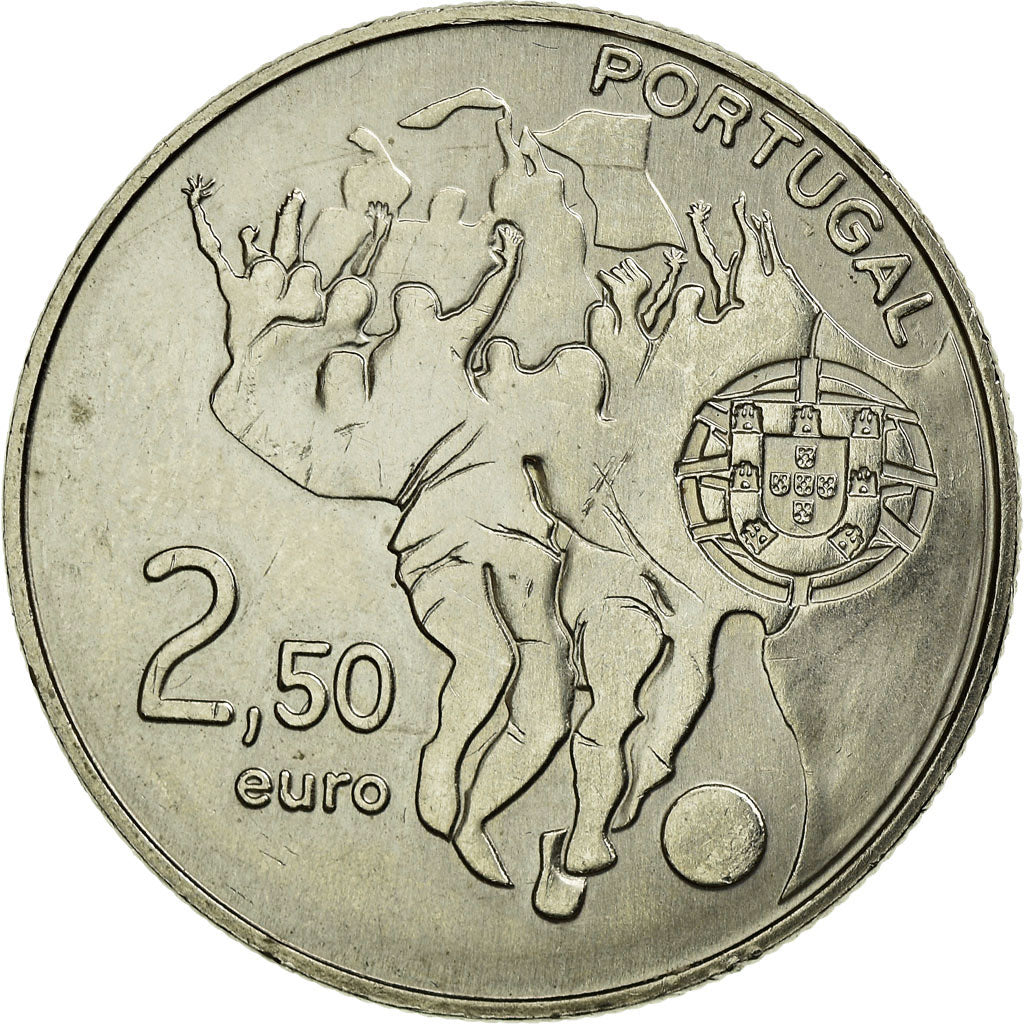 Portugal, 2-1/2 Euro, 2010, EF(40-45), Cobre-níquel, KM:797