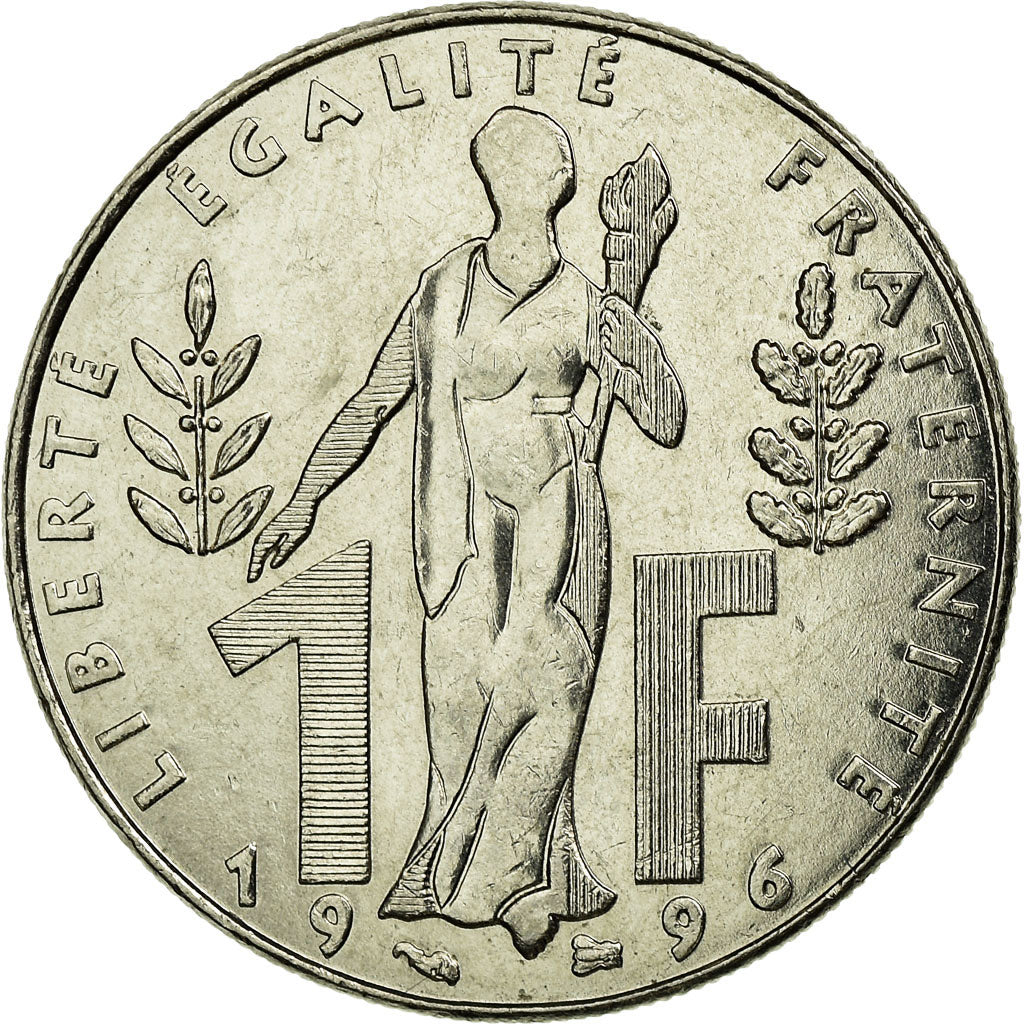 Moneda, Francia, Jacques Rueff, Franc, 1996, Paris, MBC, Níquel, KM:1160
