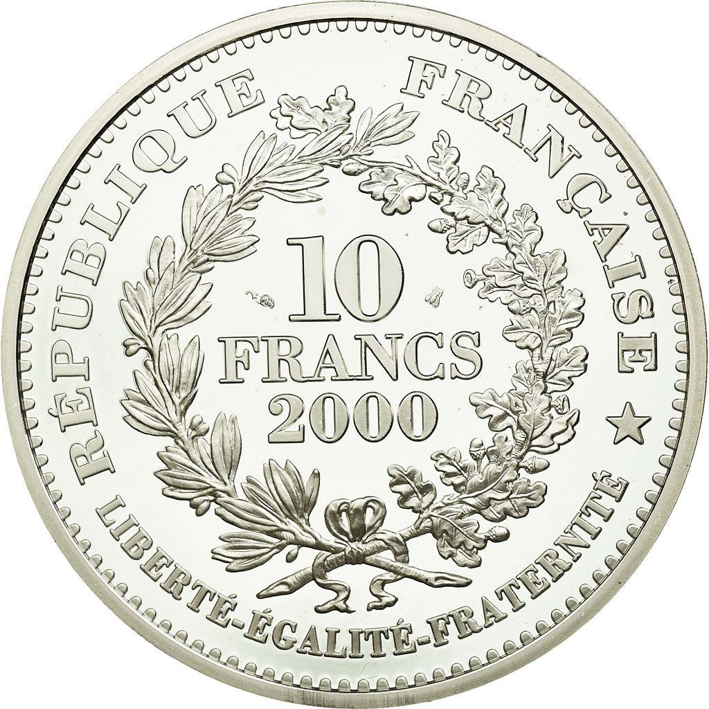 Münze, Frankreich, 10 Francs, 2000, Paris, STGL, Silber, KM:1229, Gadoury:C267