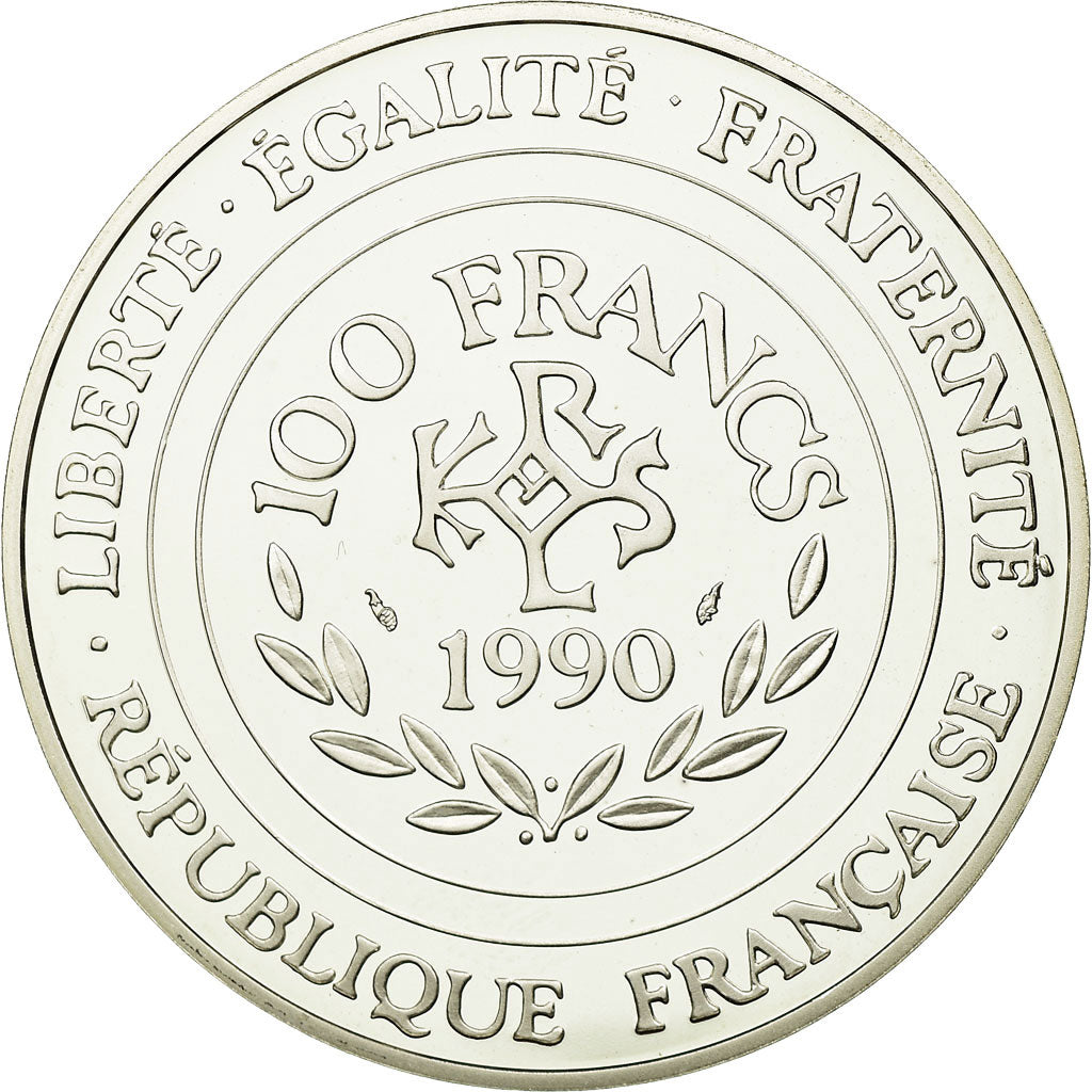 Moneta, Francia, 100 Francs-15 Ecus, 1990, FDC, Argento, KM:989, Gadoury:C5