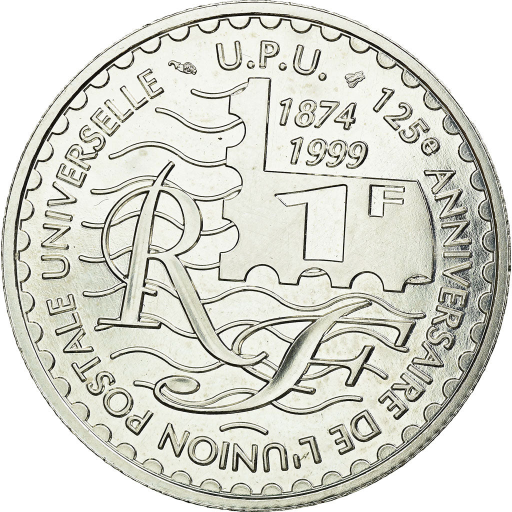 Coin, France, Franc, 1999, Paris, EF(40-45), Silver, KM:1214, Gadoury:C231