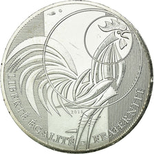 France, 10 Euro, Coq, 2016, MS(60-62), Silver