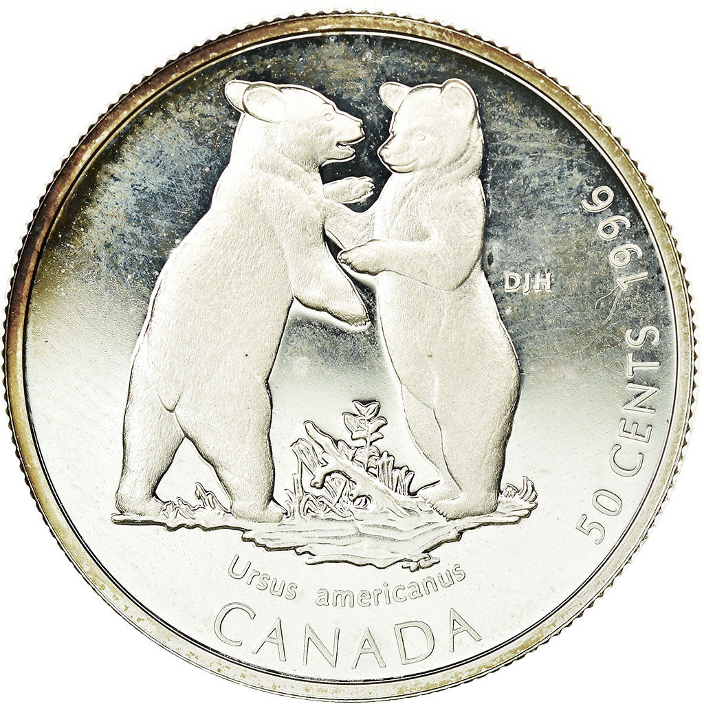 Coin, Canada, Elizabeth II, 50 Cents, 1996, Royal Canadian Mint, Ottawa
