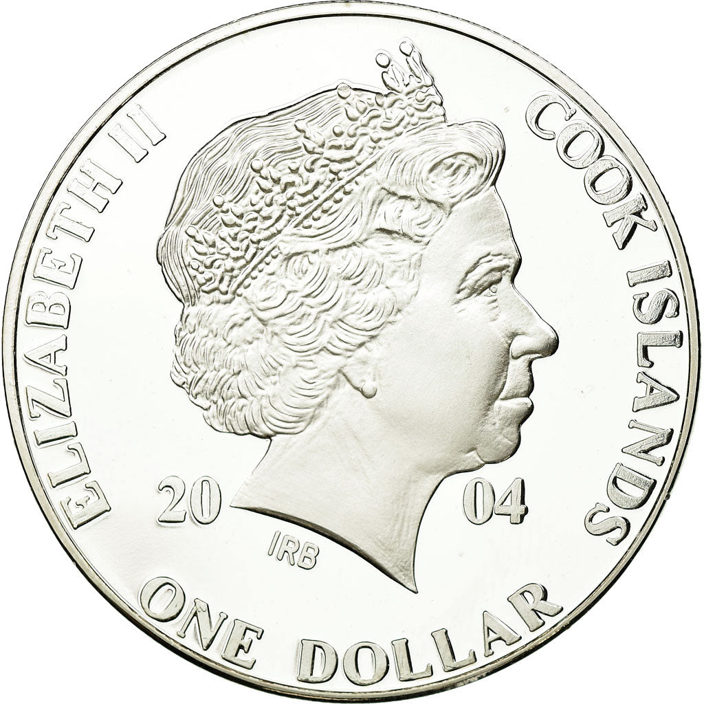 Coin, Cook Islands, Elizabeth II, Dollar, 2004, Franklin Mint, MS(65-70)