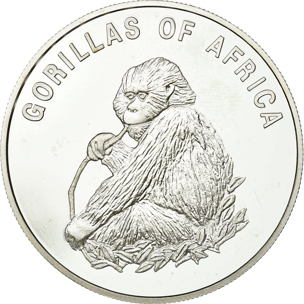 Coin, Uganda, 1000 Shillings, 2003, MS(65-70), Silver Plated Bronze, KM:102