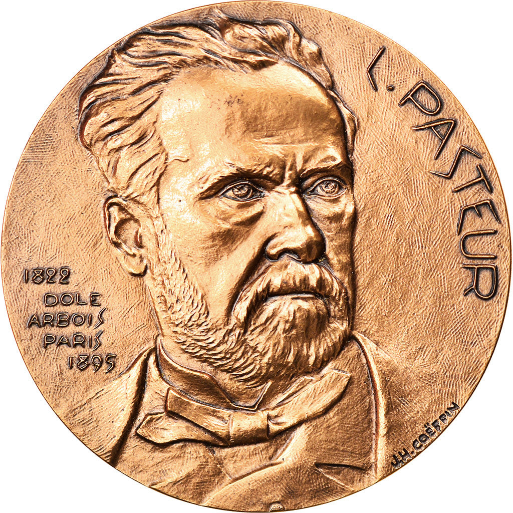 France, Medal, Louis Pasteur, Université des Sciences de Lille, 1995, Coeffin