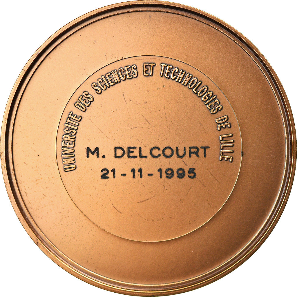 France, Medal, Louis Pasteur, Université des Sciences de Lille, 1995, Coeffin
