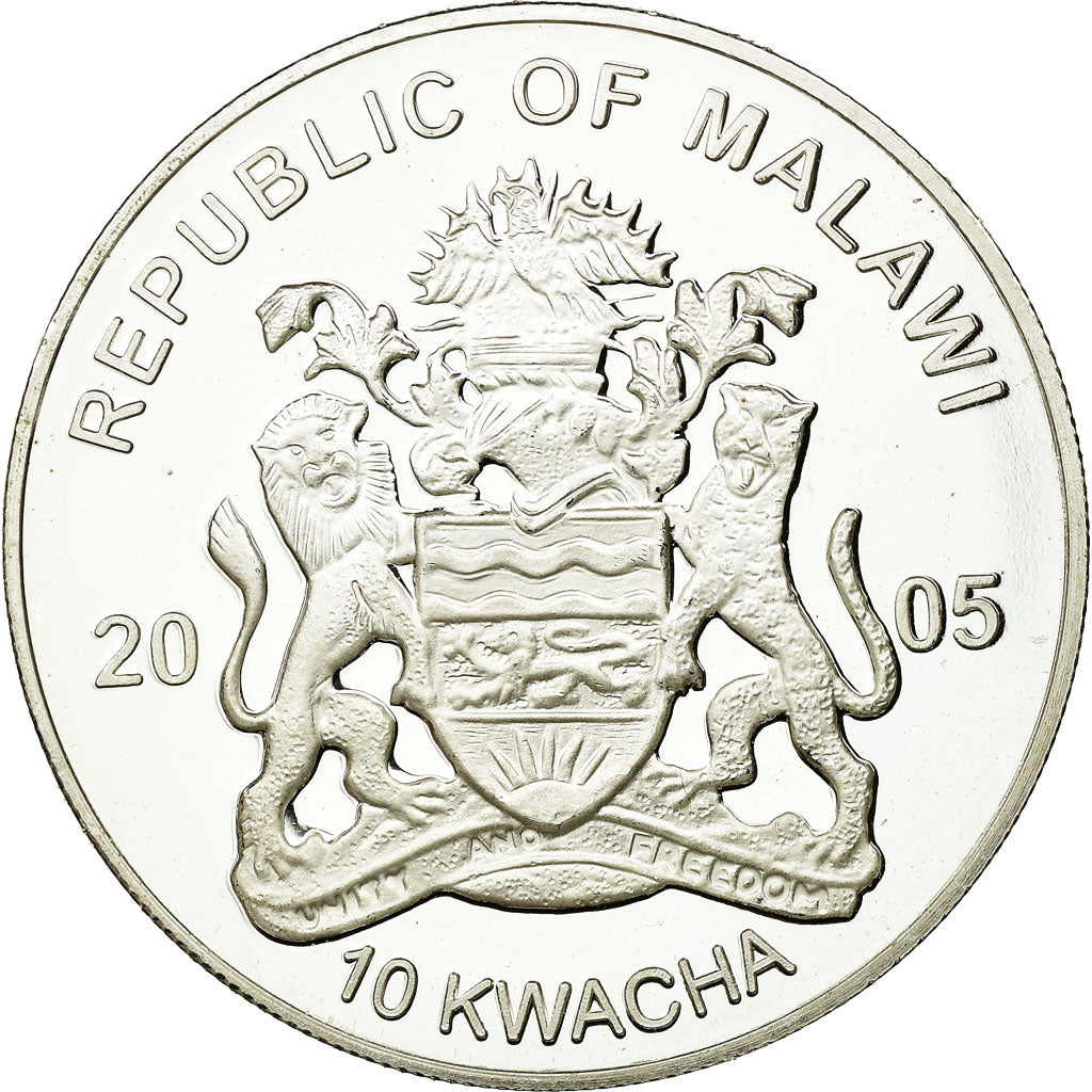Monnaie, Malawi, 10 Kwacha, 2005, FDC, Silver plated copper-nickel, KM:71