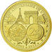 France, Medal, 10ème Anniversaire de l'Euro, History, 2011, MS(65-70), Gold