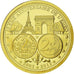 Francja, Medal, 10ème Anniversaire de l'Euro, Historia, 2011, MS(65-70), Złoto