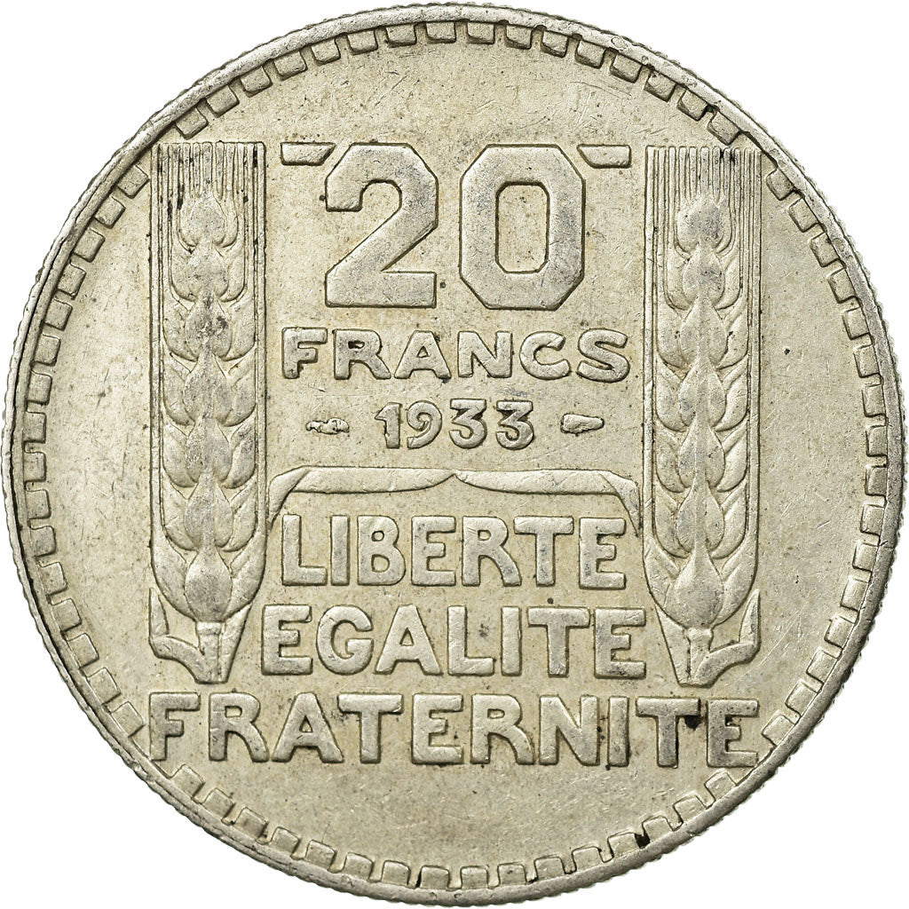 Coin, France, Turin, 20 Francs, 1933, Paris, EF(40-45), Silver, KM:879
