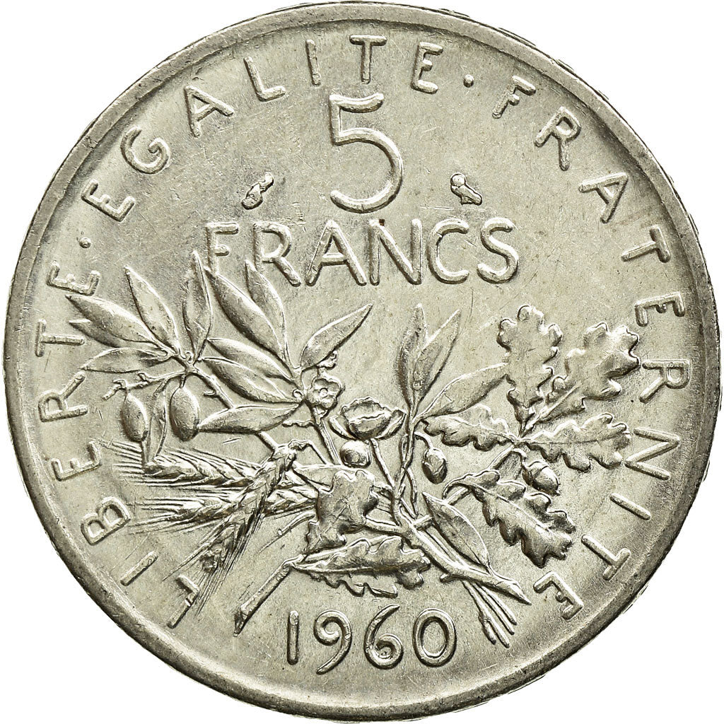 Coin, France, Semeuse, 5 Francs, 1960, Paris, EF(40-45), Silver, KM:926