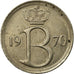 Moneta, Belgia, 25 Centimes, 1970, Brussels, VF(30-35), Miedź-Nikiel, KM:153.1