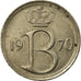 Moeda, Bélgica, 25 Centimes, 1970, Brussels, VF(30-35), Cobre-níquel, KM:153.1