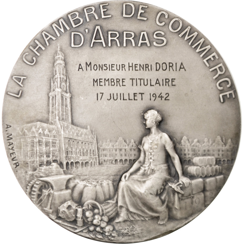 FRANCE, Business & industry, French State, Medal, MS(60-62), Silver, 152.00