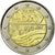 France, 2 Euro, D-Day, 2014, MS(63), Bi-Metallic