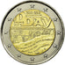 França, 2 Euro, D-Day, 2014, MS(63), Bimetálico