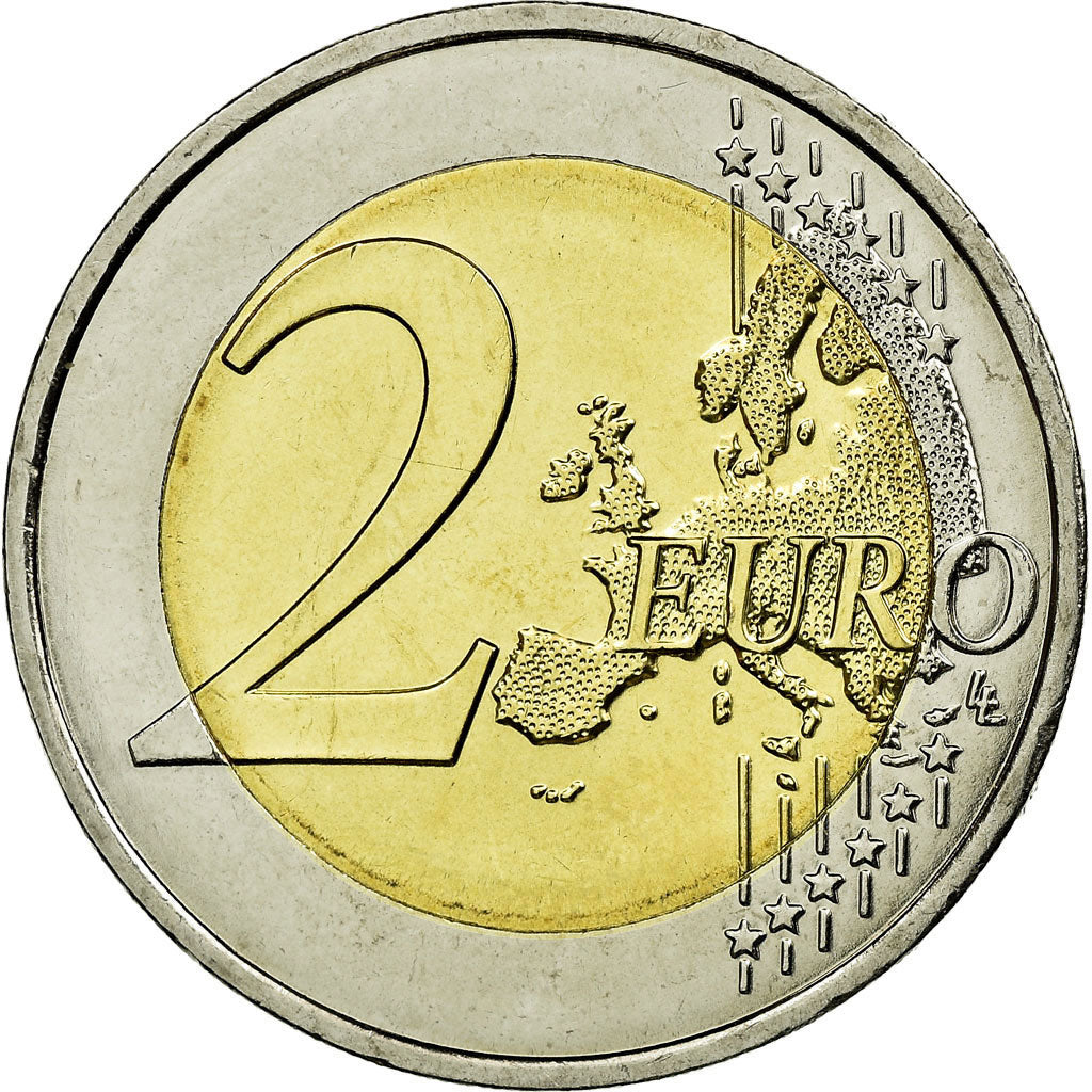 Francja, 2 Euro, Sida, 2014, MS(63), Bimetaliczny, Gadoury:19