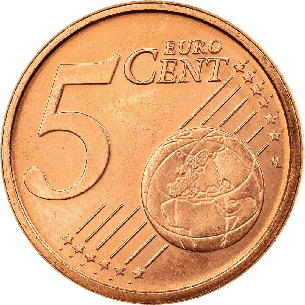 San Marino, 5 Euro Cent, 2004, MS(63), Copper Plated Steel, KM:442