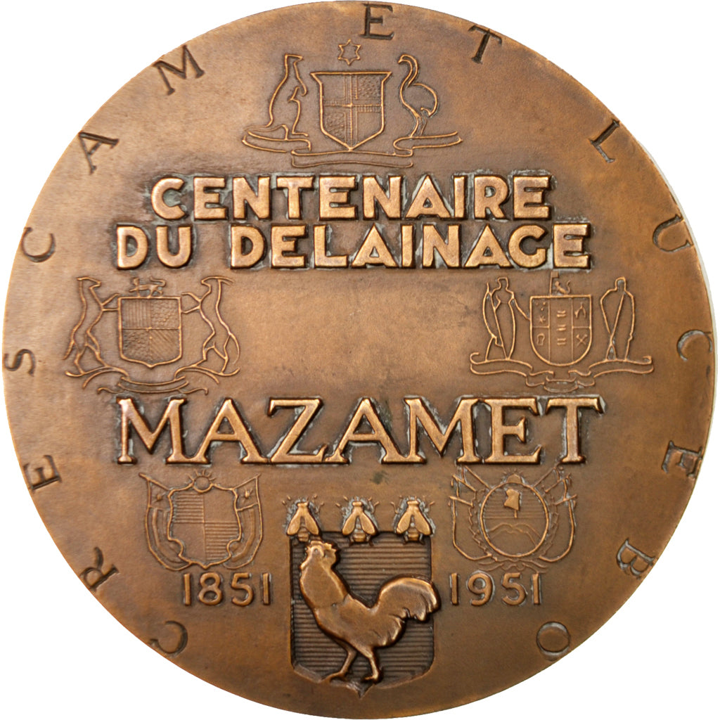 France, Medal, French Fourth Republic, Business & industry, Renard, TTB+, Bronze