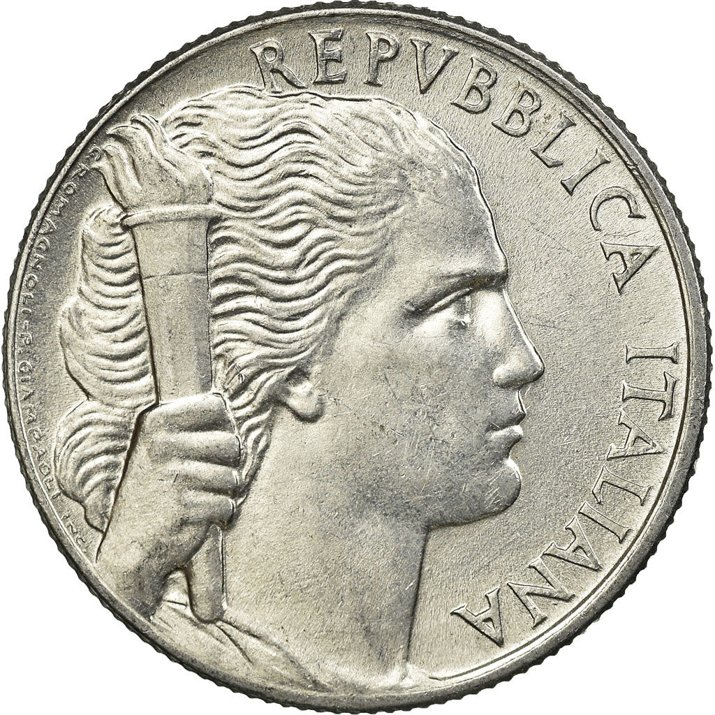 Moneta, Italia, 5 Lire, 1949, Rome, SPL-, Alluminio, KM:89