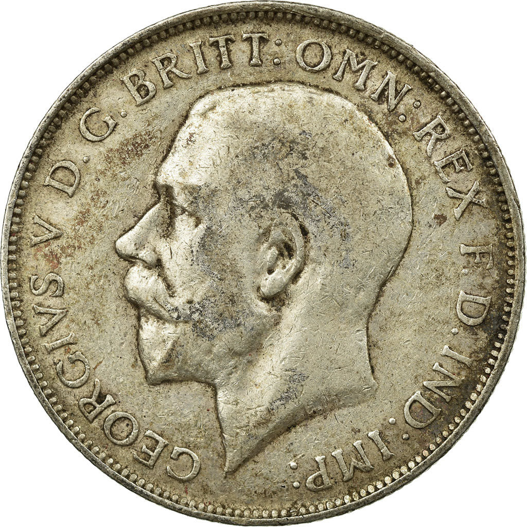 Coin, Great Britain, George V, Florin, Two Shillings, 1917, VF(30-35), Silver