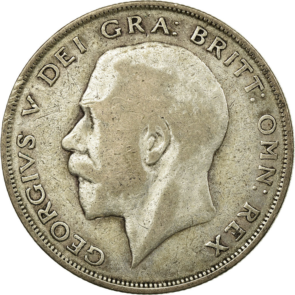 Coin, Great Britain, George V, 1/2 Crown, 1923, VF(20-25), Silver, KM:818.2