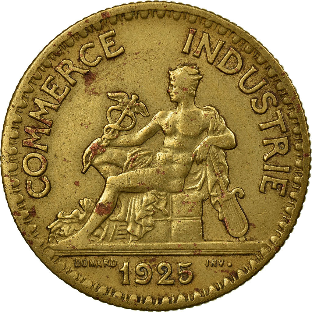 Coin, France, Chambre de commerce, 2 Francs, 1925, Paris, EF(40-45)