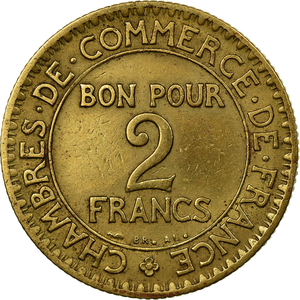Coin, France, Chambre de commerce, 2 Francs, 1925, Paris, EF(40-45)