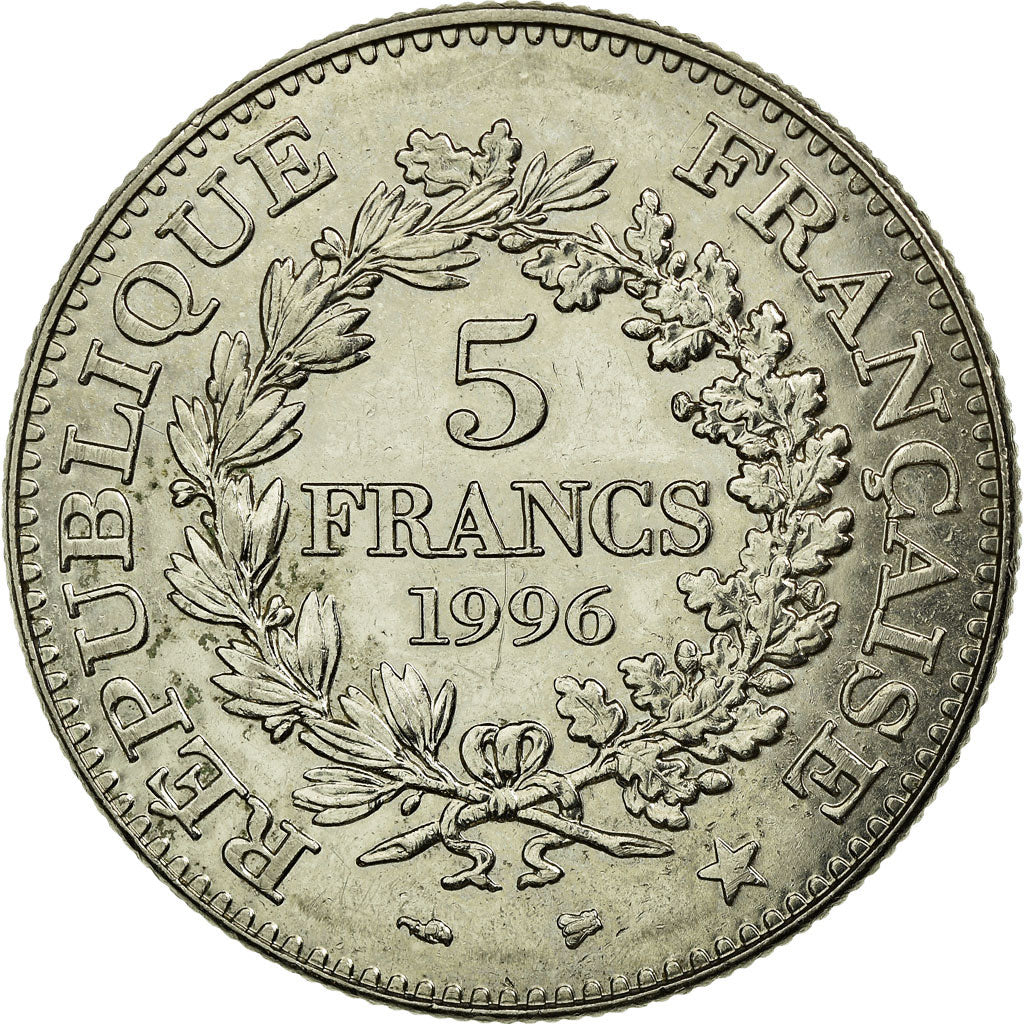 Monnaie, France, Hercule, 5 Francs, 1996, Paris, TTB, Nickel, KM:1155