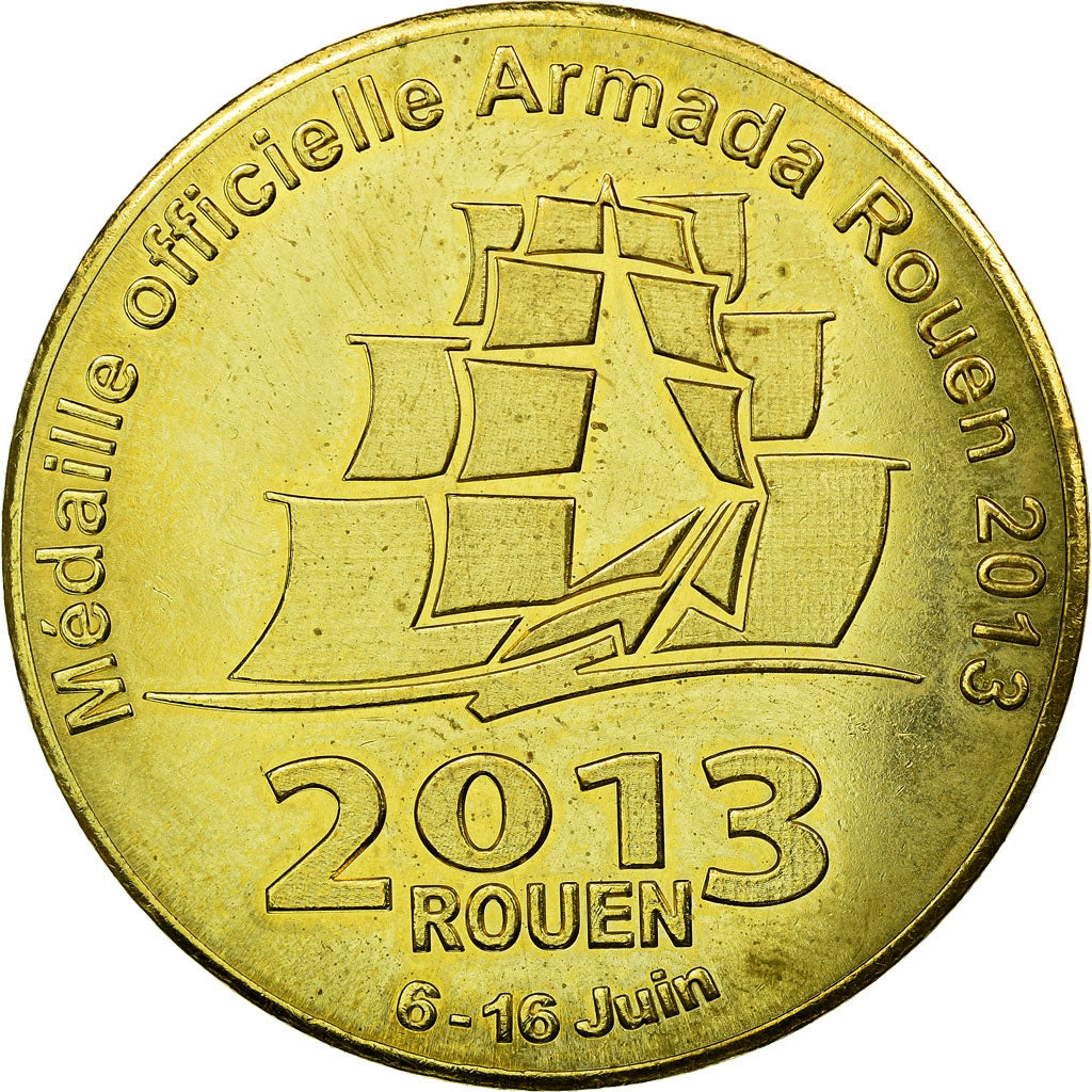 France, Jeton, Rouen - Armada, 2013, Médaille Souvenir, SUP, Cupro-nickel