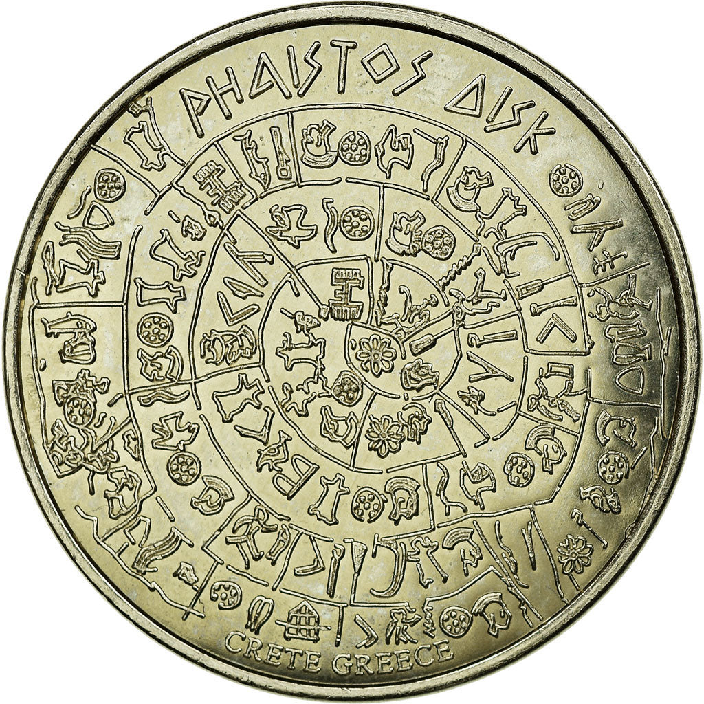Grèce, Jeton, Jeton Touristique, Grèce - Héraclion - Phaistos Disk, History