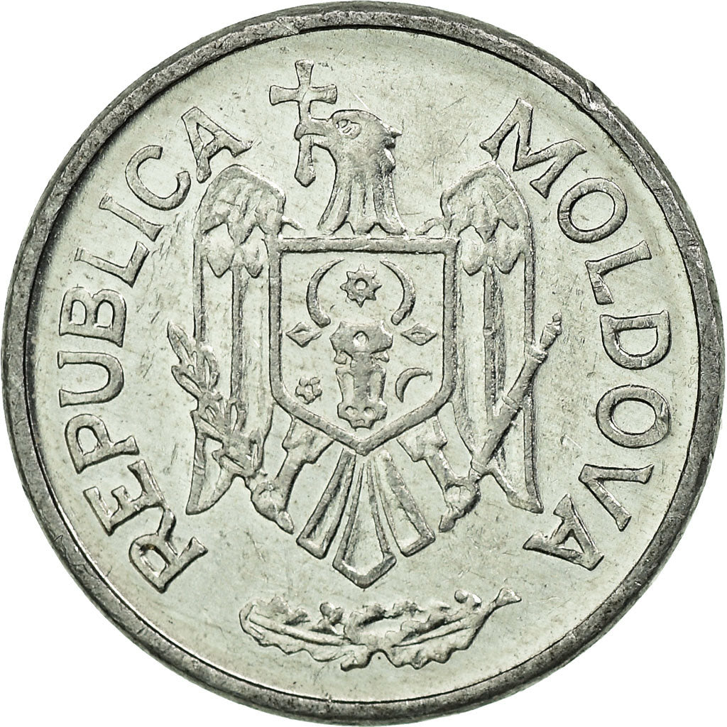 Coin, Moldova, 10 Bani, 2006, EF(40-45), Aluminum, KM:7