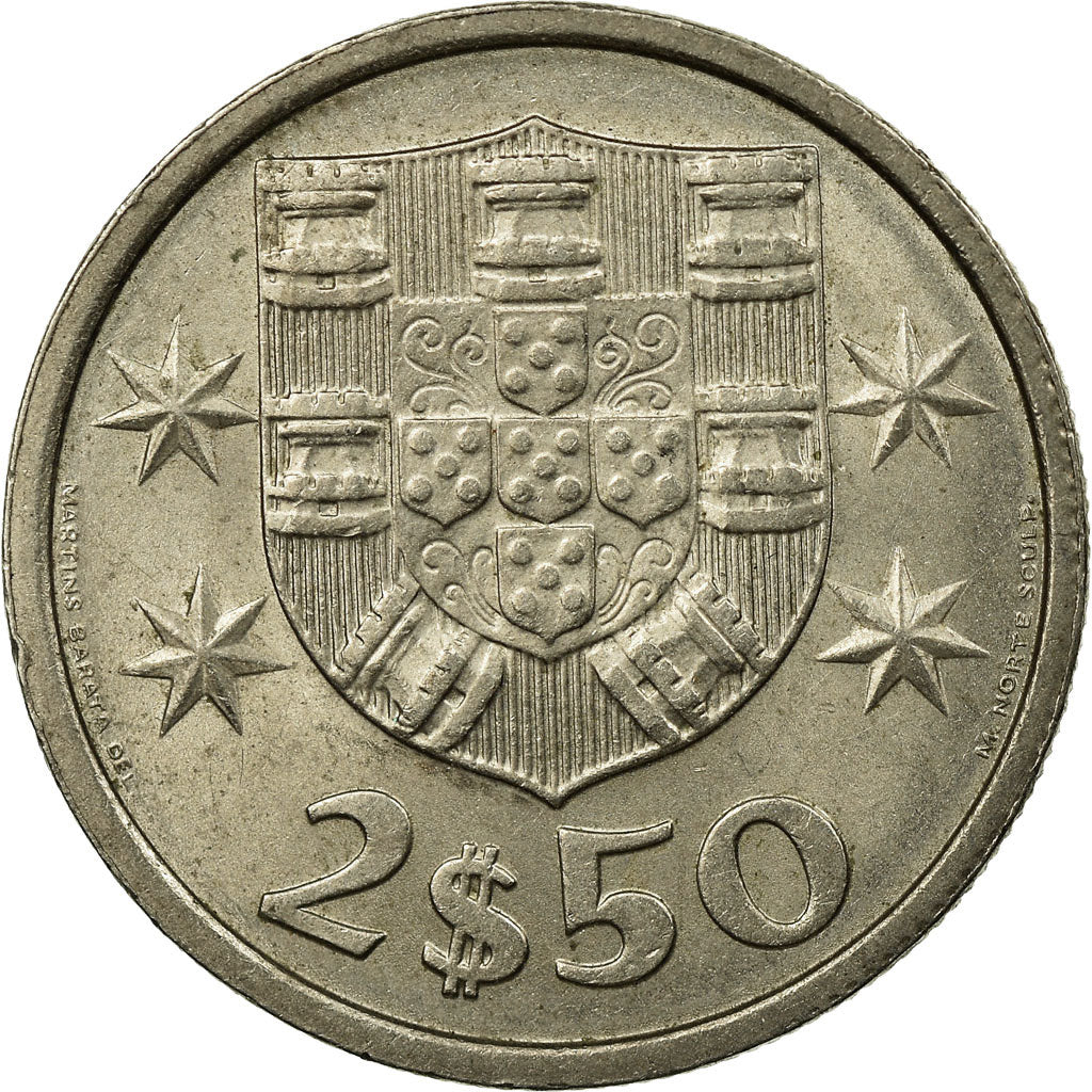 Moneta, Portogallo, 2-1/2 Escudos, 1984, SPL-, Rame-nichel, KM:590